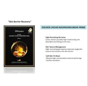 JM Solution Active Gold Caviar Nourishing Mask - 10 SHEETS