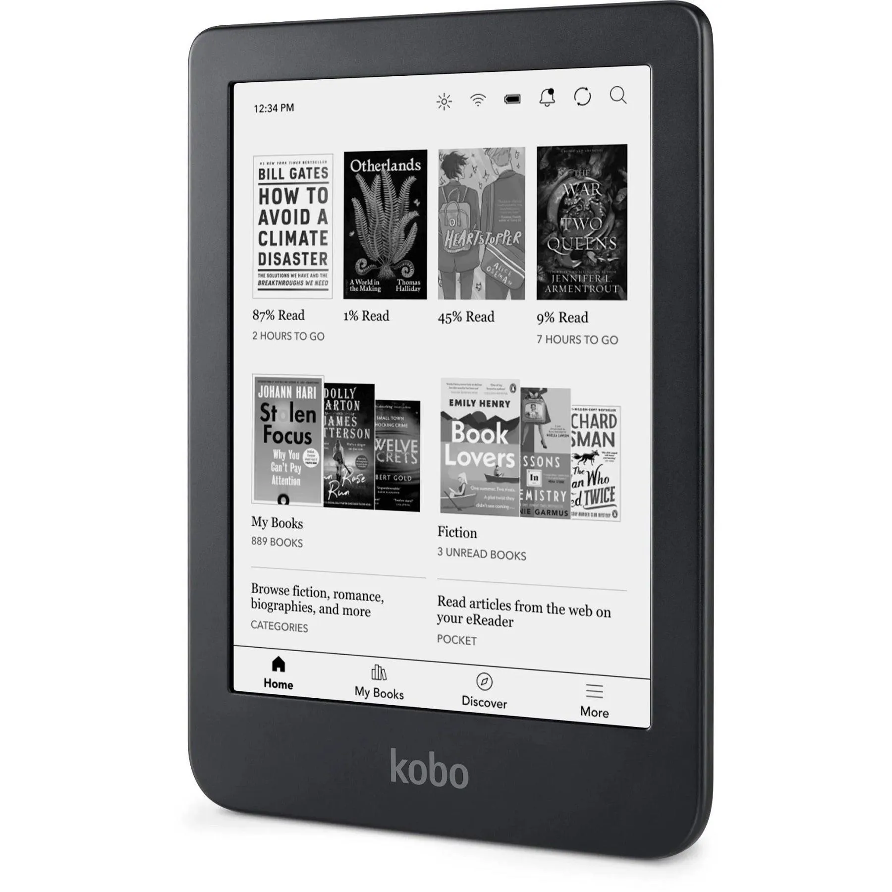 Kobo Clara 2E Digital Text Reader eReader 6 Display 16 GB Flash Wireless LAN Bluetooth USB Type C Deep Ocean