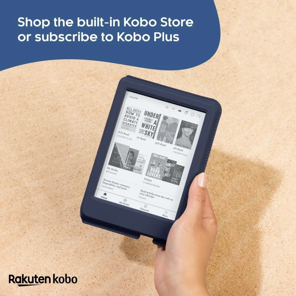 Kobo Clara 2E Digital Text Reader eReader 6 Display 16 GB Flash Wireless LAN Bluetooth USB Type C Deep Ocean