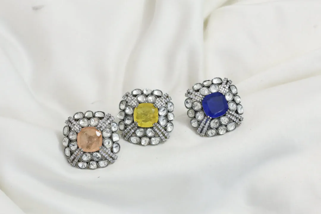 Kundan Doublet Rings ( Adjustable)