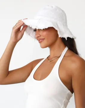 Leilani Bucket Hat (White)