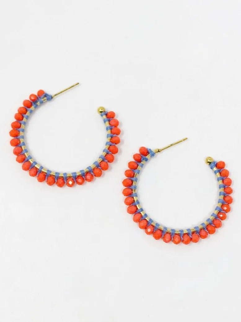 Lillian Crystal Hoops