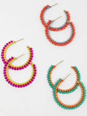 Lillian Crystal Hoops