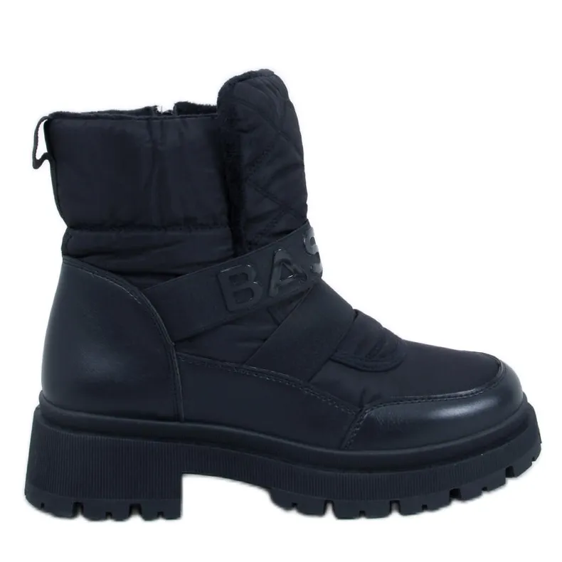 Little Black women's snow boots