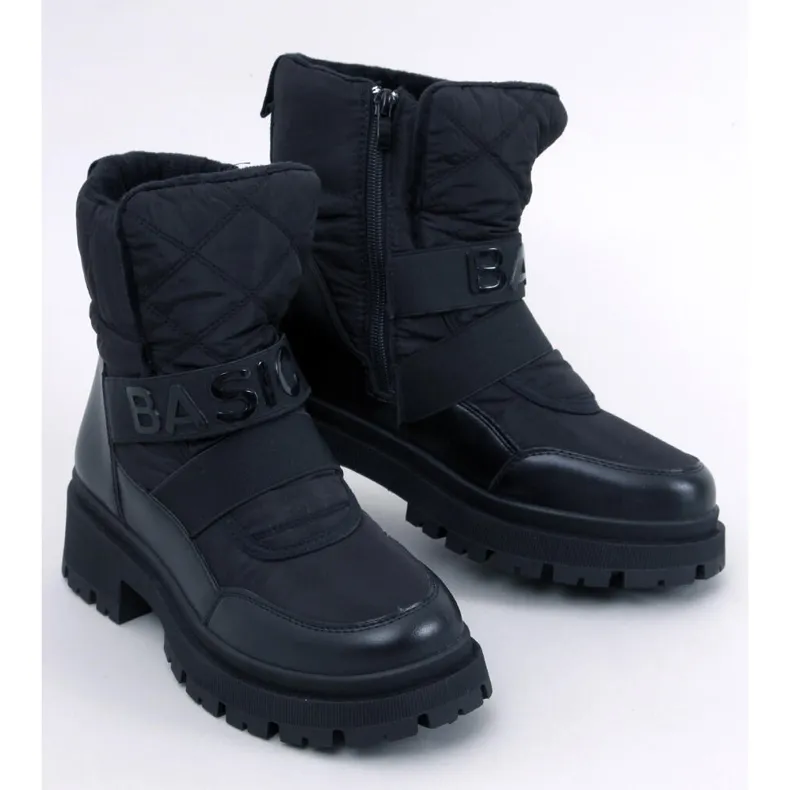 Little Black women's snow boots