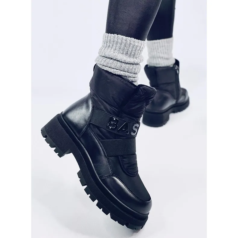 Little Black women's snow boots