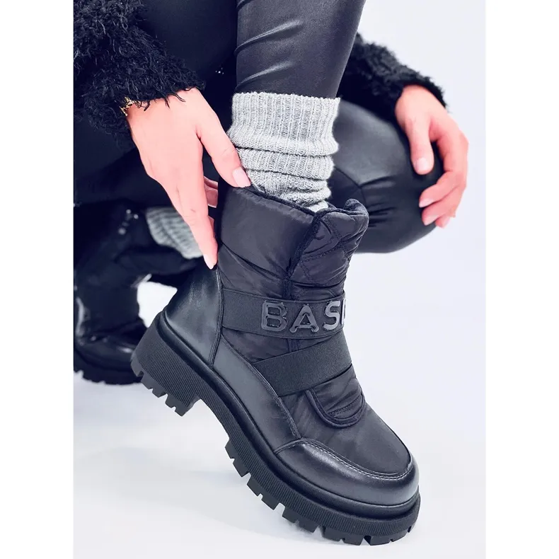 Little Black women's snow boots