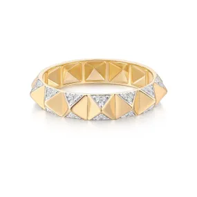 LUCIE GOLD PYRAMID RINGS