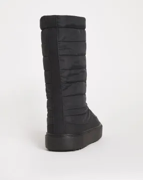 Medina Quilted Nylon Snow Boots Ex Wide Fit