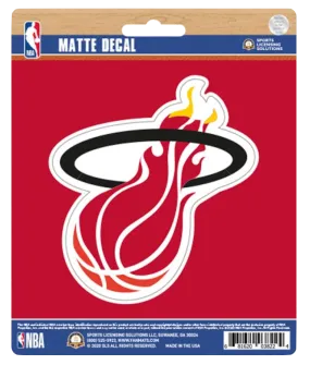 Miami HEAT Hardwood Classic Matte Decal