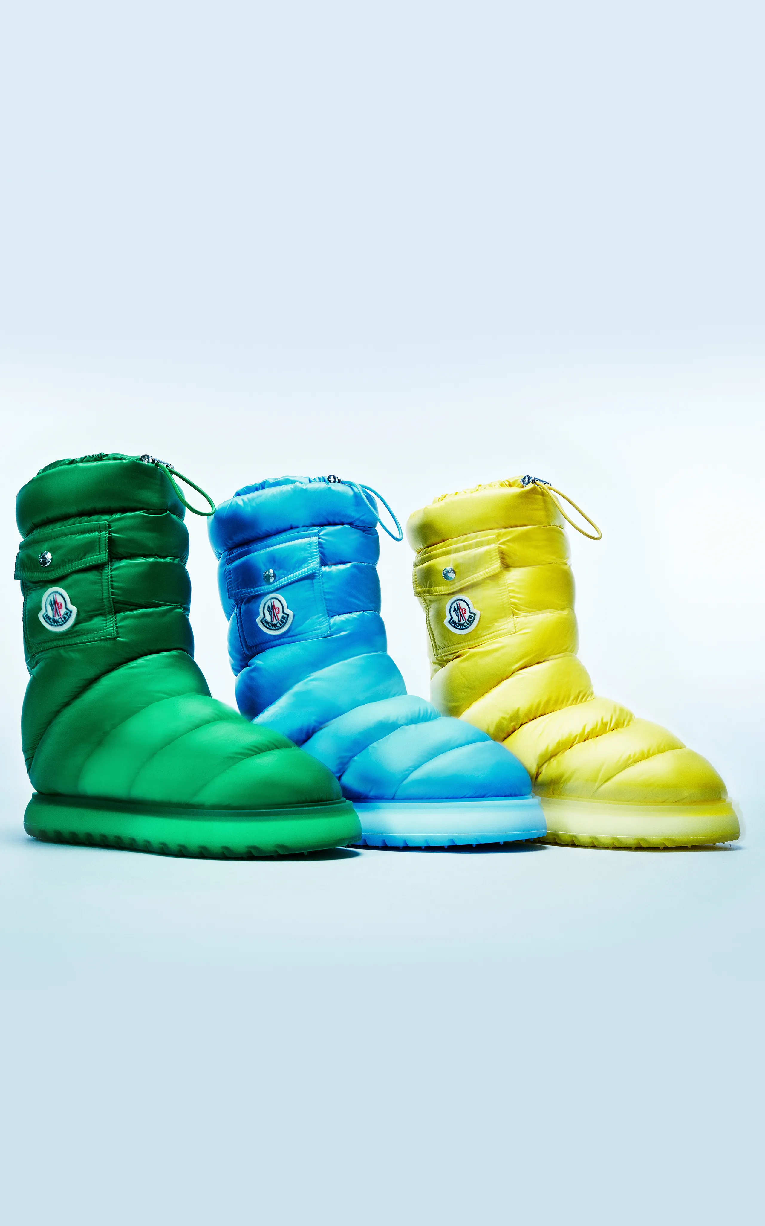 Moncler Gaia Mid-Length Down-Nylon Snow Boots