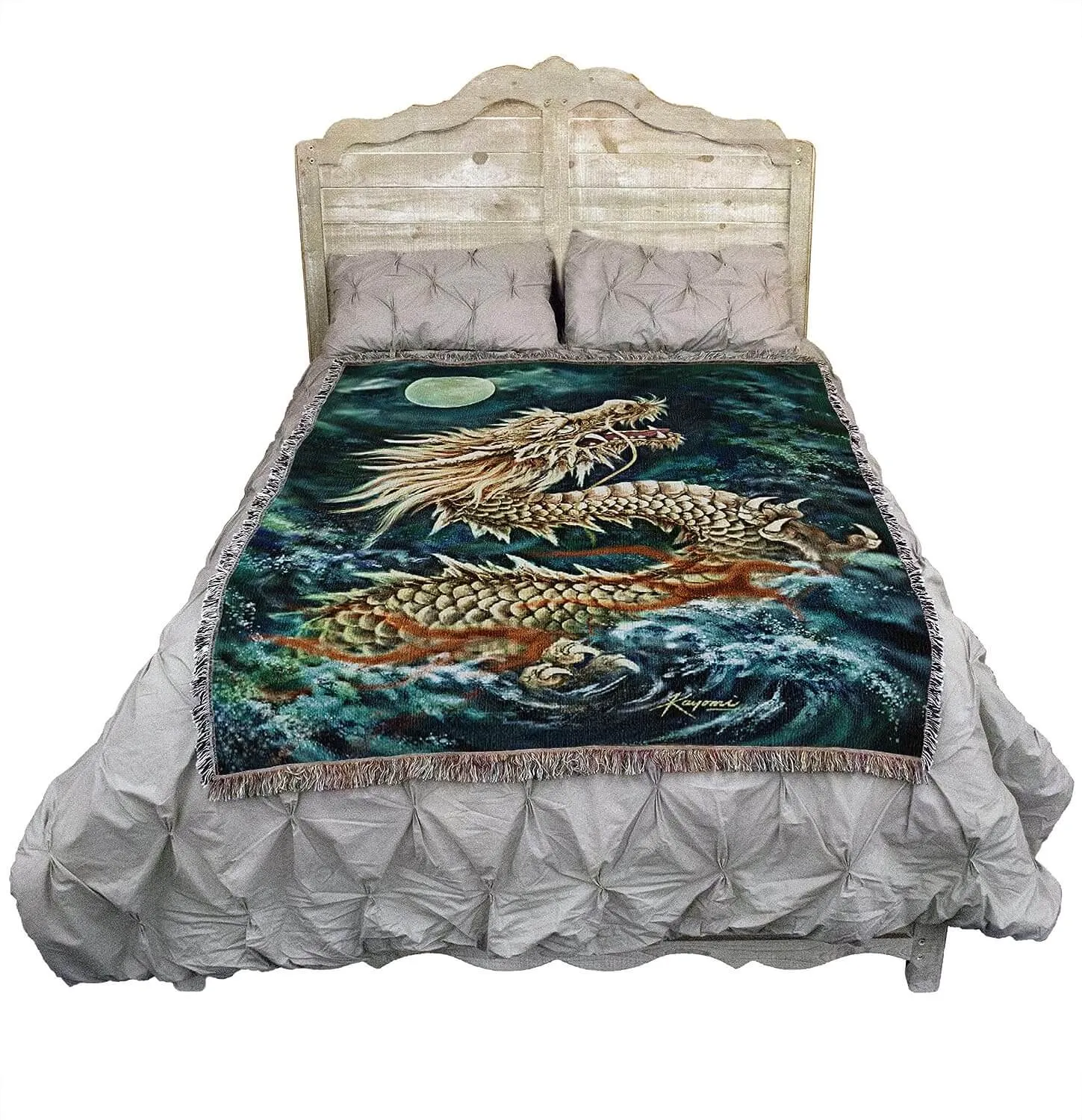 Moon & Sea Dragon Tapestry Blanket