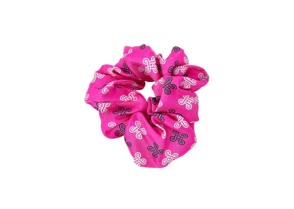 Mpatapo Scrunchie - Fuchsia/White/Blue