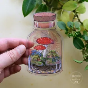 Mushroom Terrarium Sticker