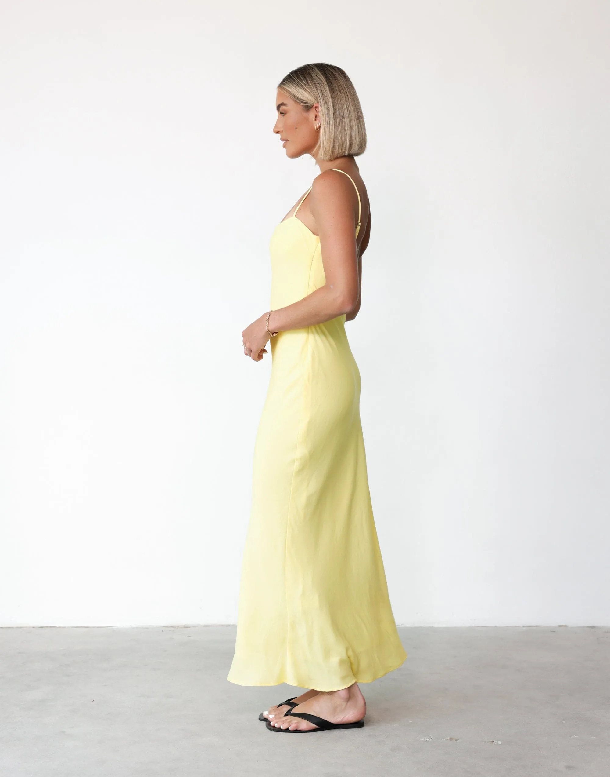 Mya Maxi Dress (Lemon)