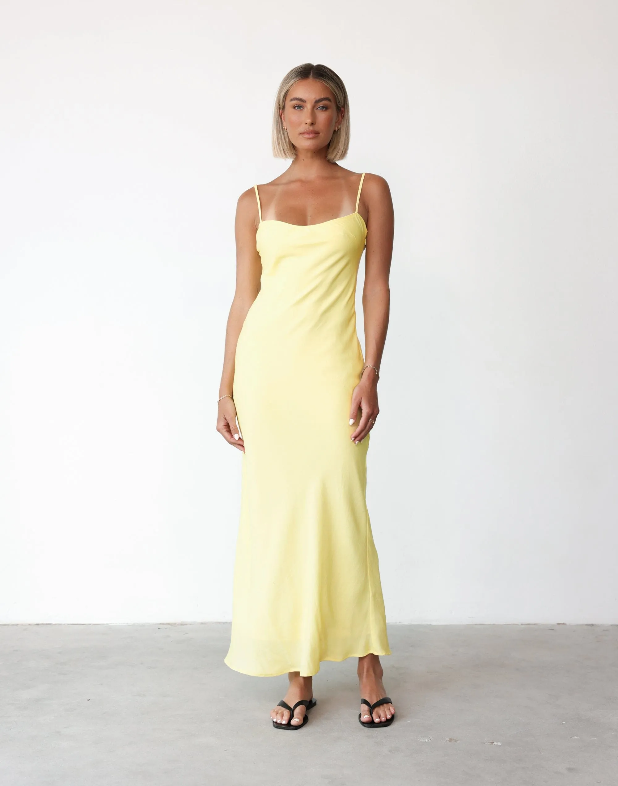 Mya Maxi Dress (Lemon)