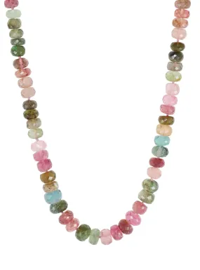 Natural Multi Coloured Tourmaline Necklace