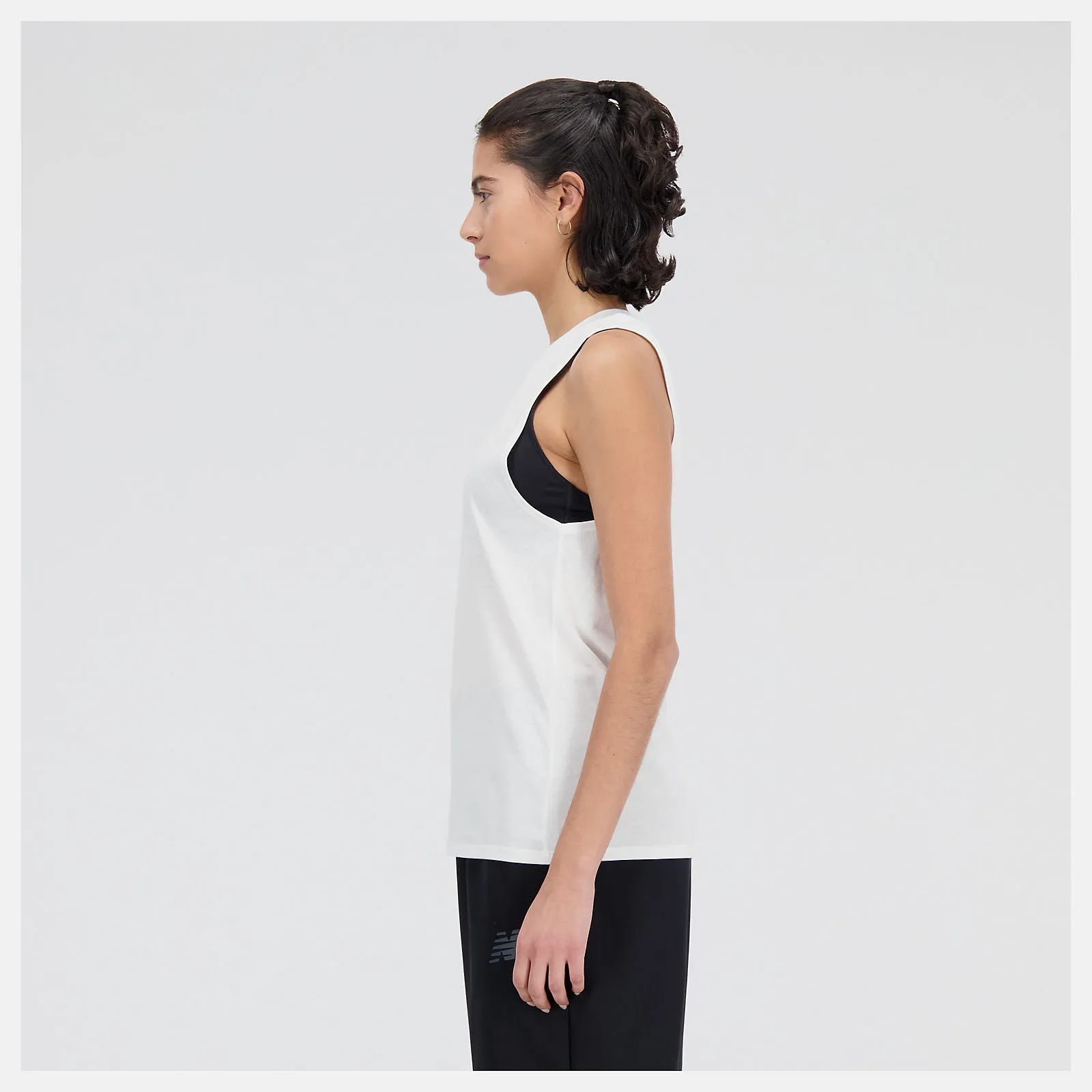 New Balance Women's Heather Tank - White