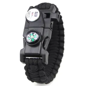 New Men LED Light Multifunctional Paracord Survival Bracelet