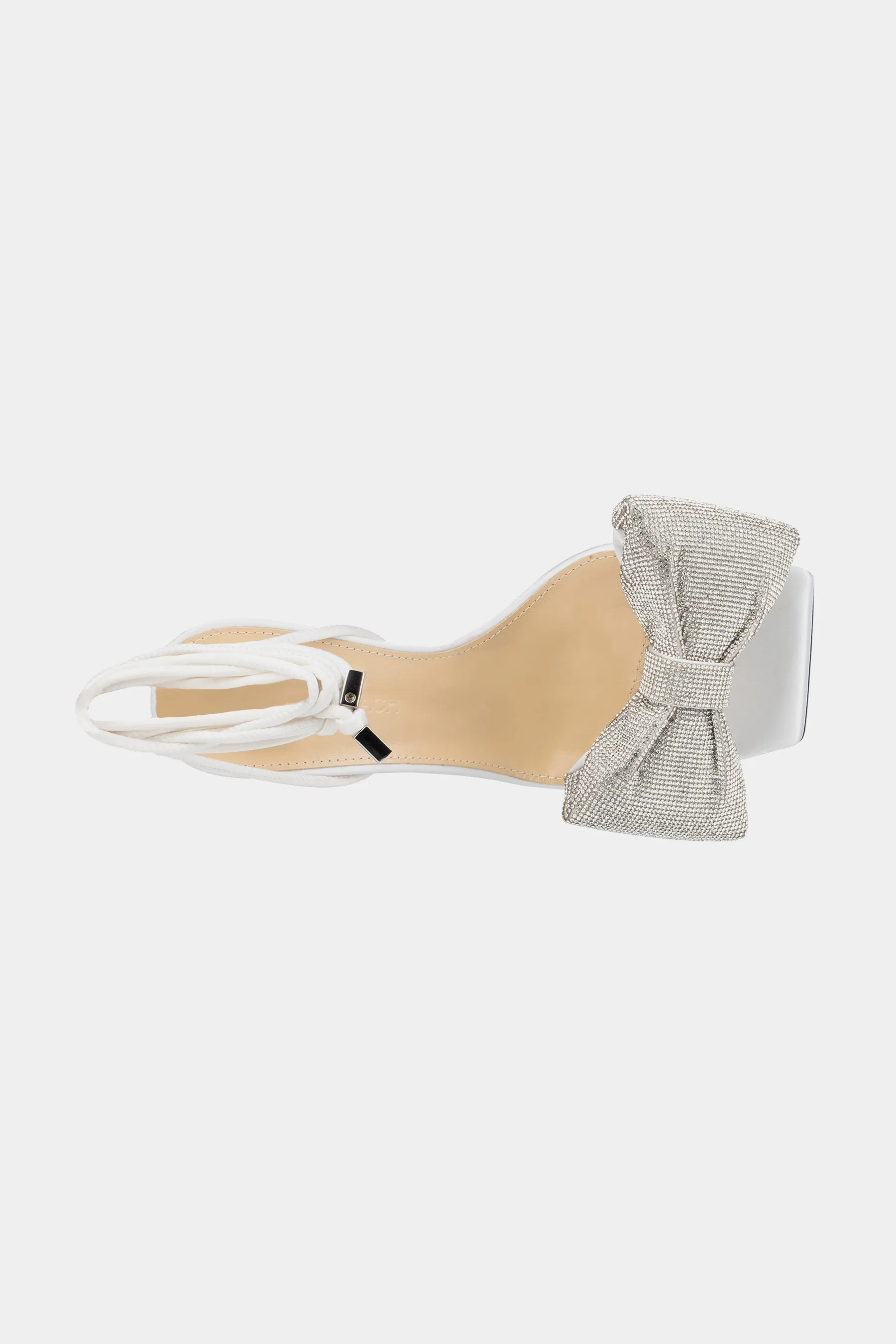 Nicole 95 Puffed Bow Satin Sandal