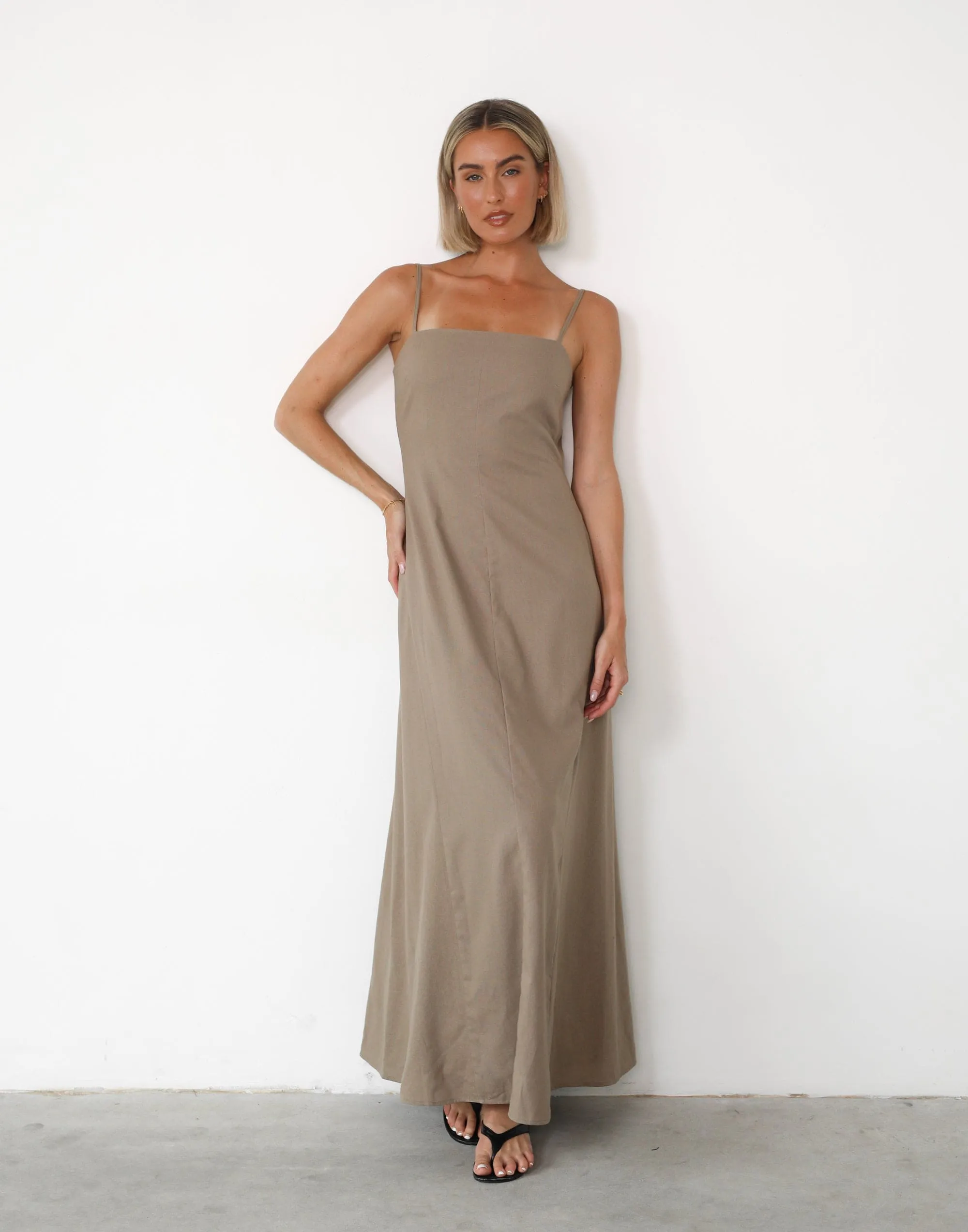 Norah Maxi Dress (Stone)