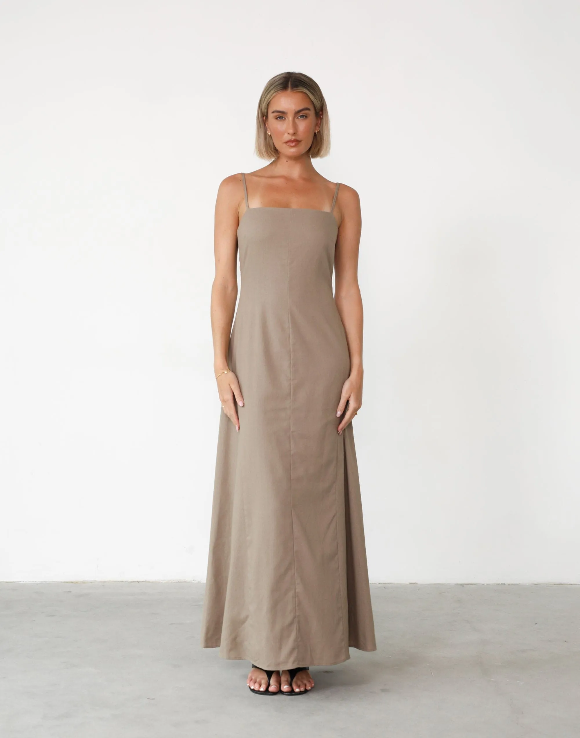 Norah Maxi Dress (Stone)