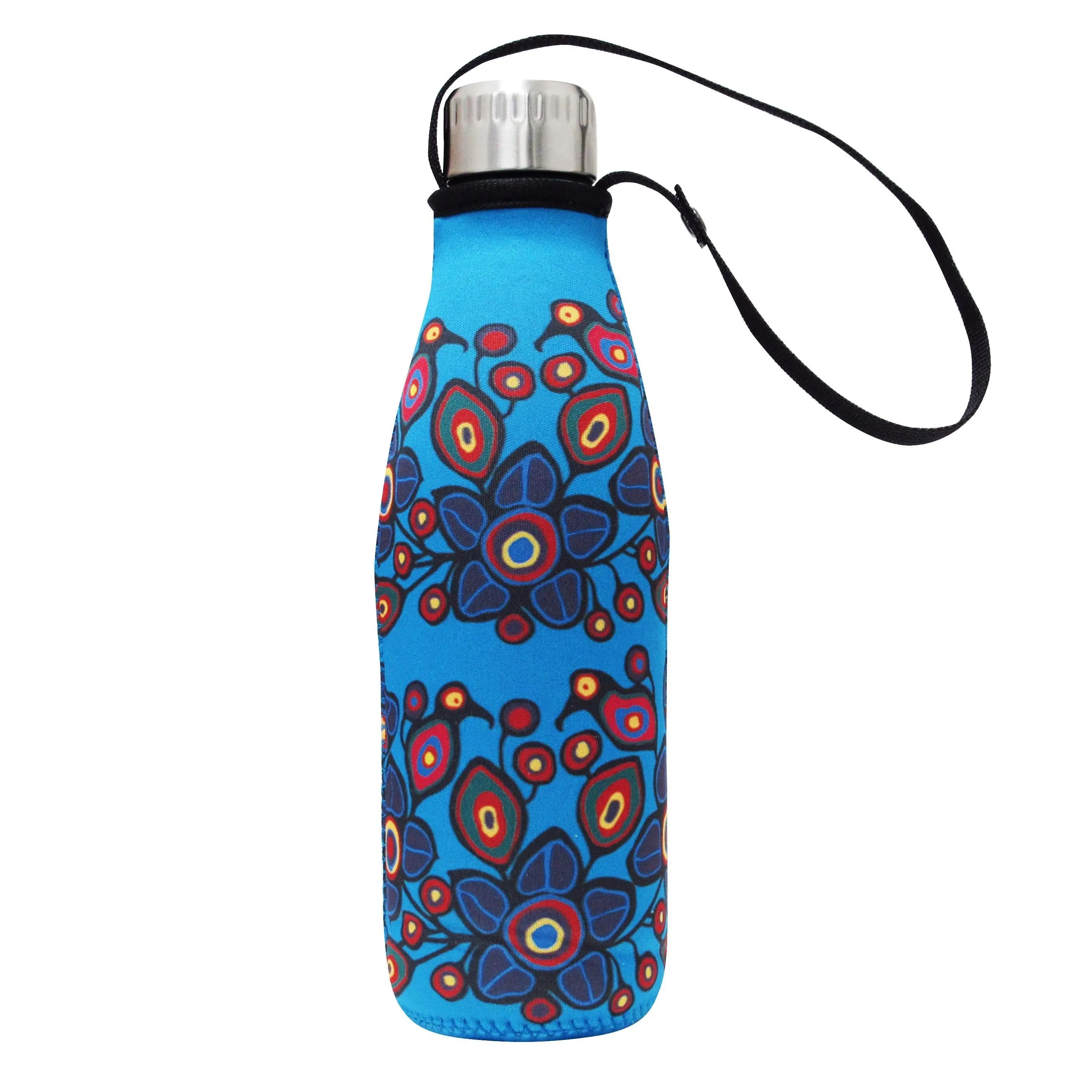 Norval Morrisseau Flowers and Birds Water Bottle and Sleeve