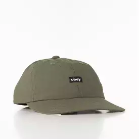 OBEY Lowercase Nylon 6 Panel Strapback Cap