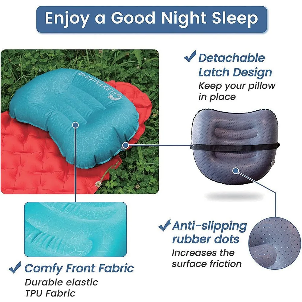 Oreiller gonflable ultraléger & ergonomique 105g FLEXTAILGEAR - Outdoor pillow