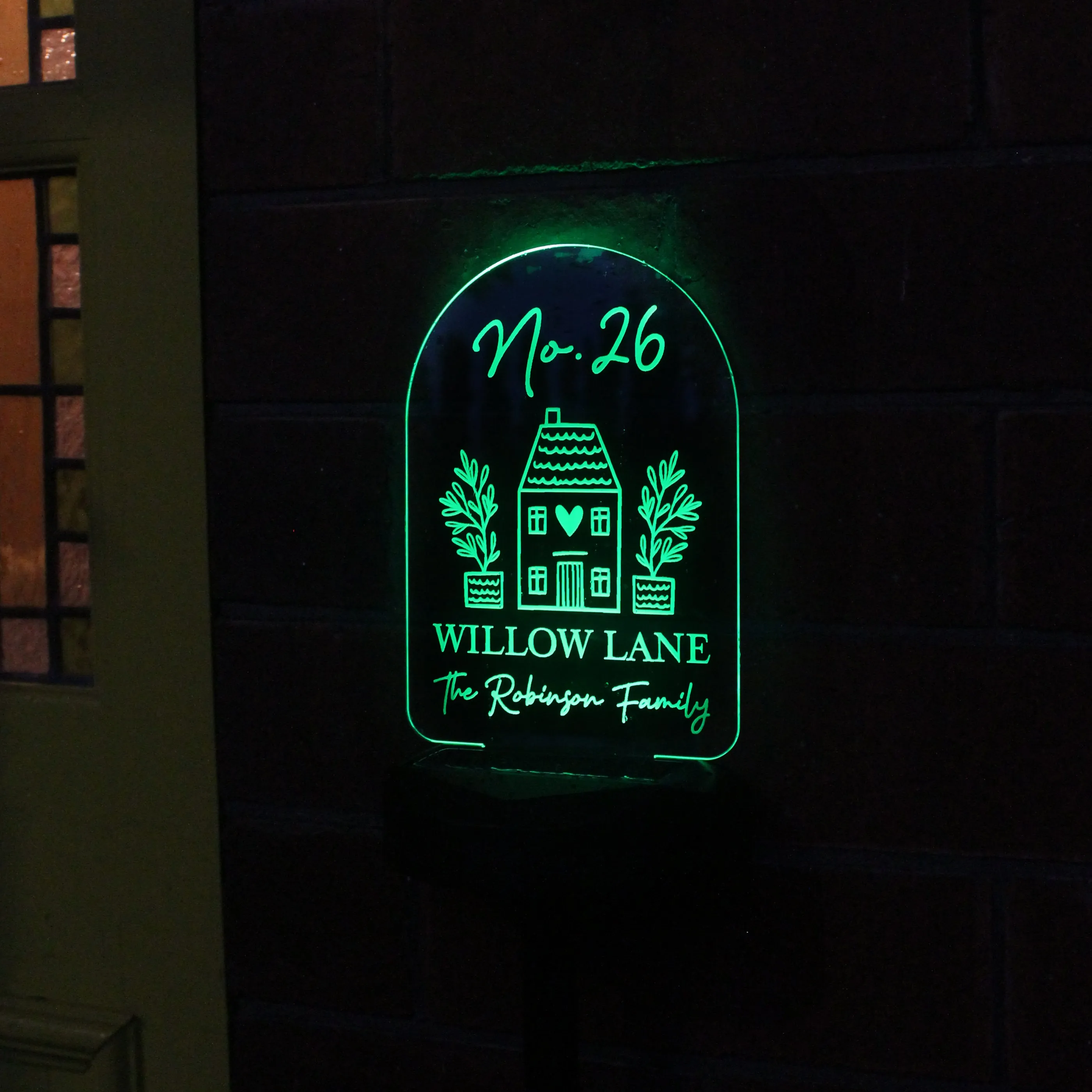 Personalised Home Outdoor Solar Light