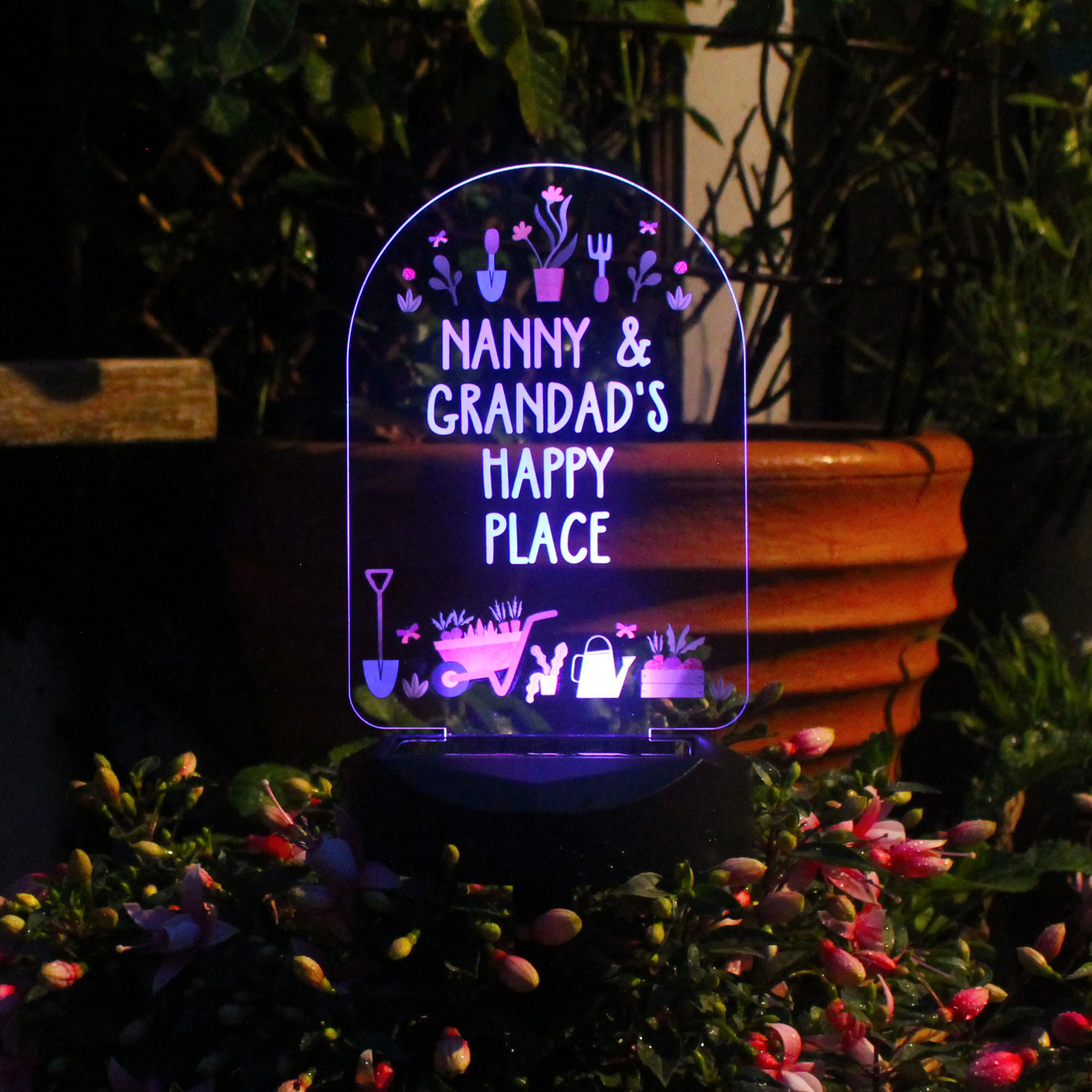 Personalised Vegetable Patch Outdoor Solar Light