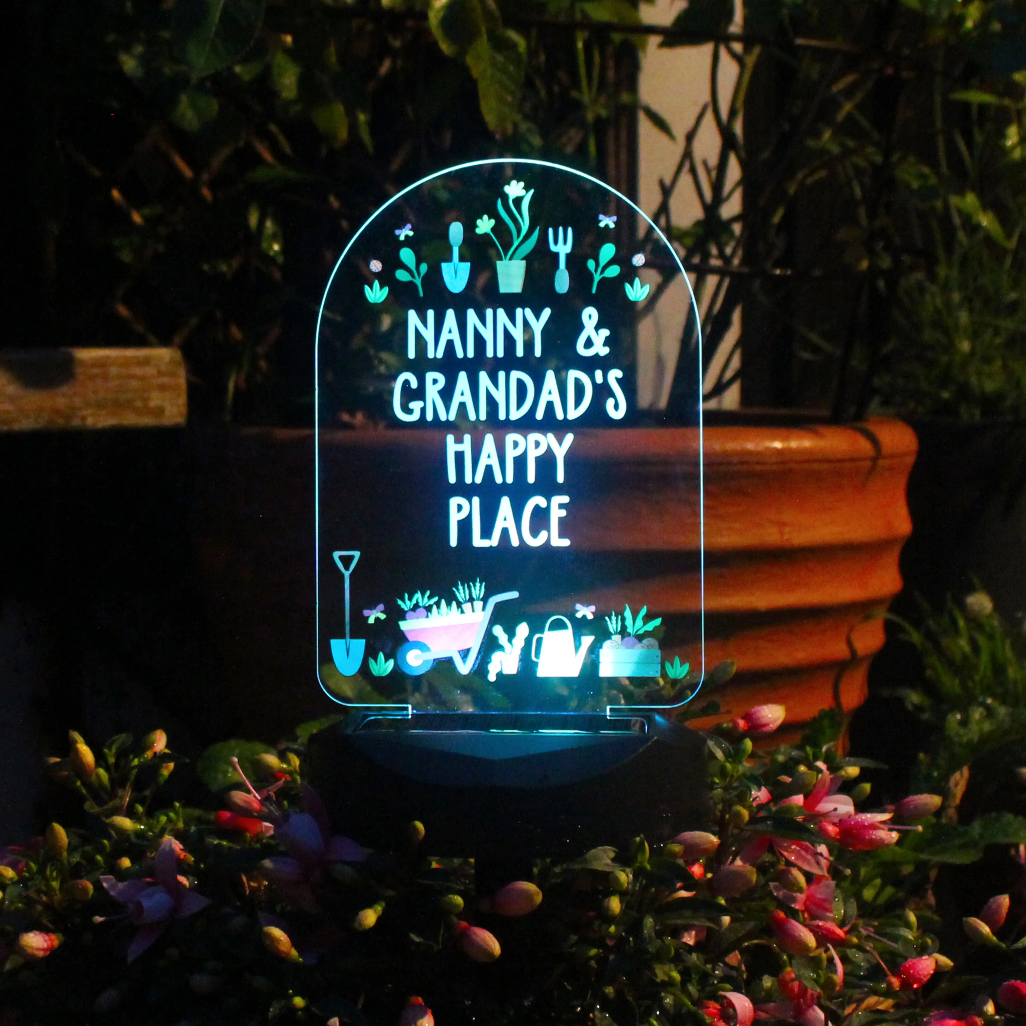 Personalised Vegetable Patch Outdoor Solar Light