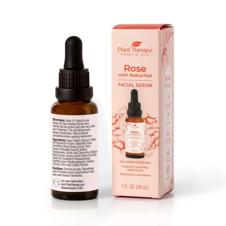 Plant Therapy Rose with Bakuchiol Facial Serum