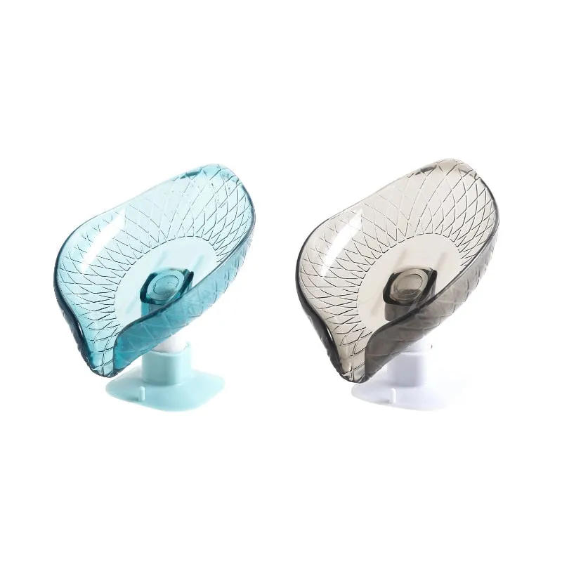 Portable Leaf Soap Holder Plastic Sponge Tray