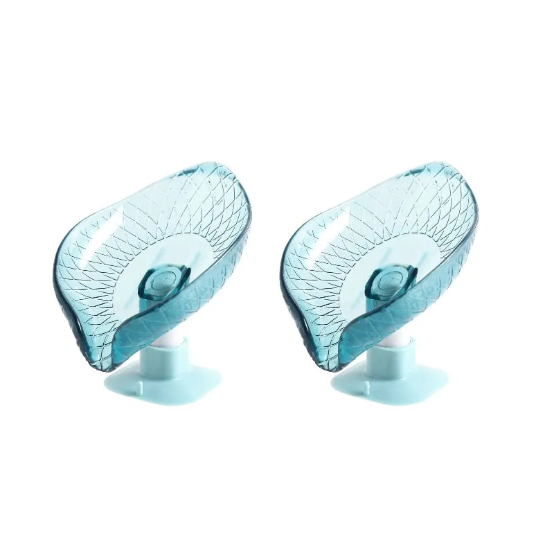 Portable Leaf Soap Holder Plastic Sponge Tray