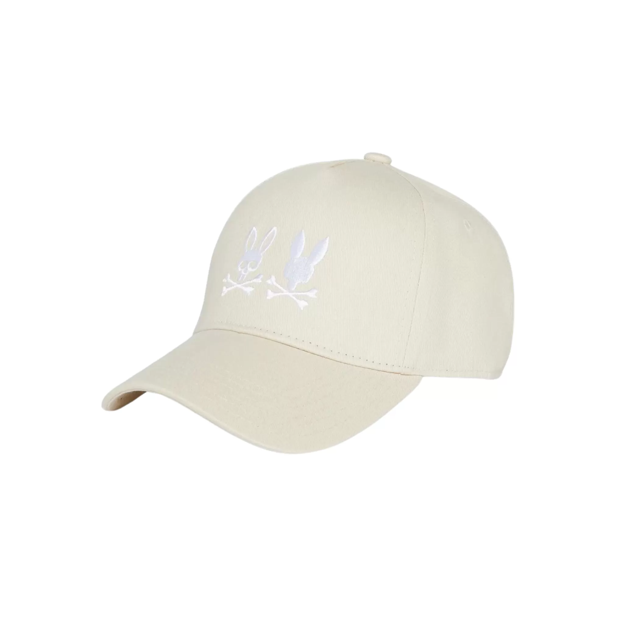 Psycho Bunny Kingwood Embroidered Baseball Cap (Natural Linen)