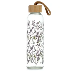 Reusable Glass Water Bottle - Lavender Fields Pick of the Bunch BOT196