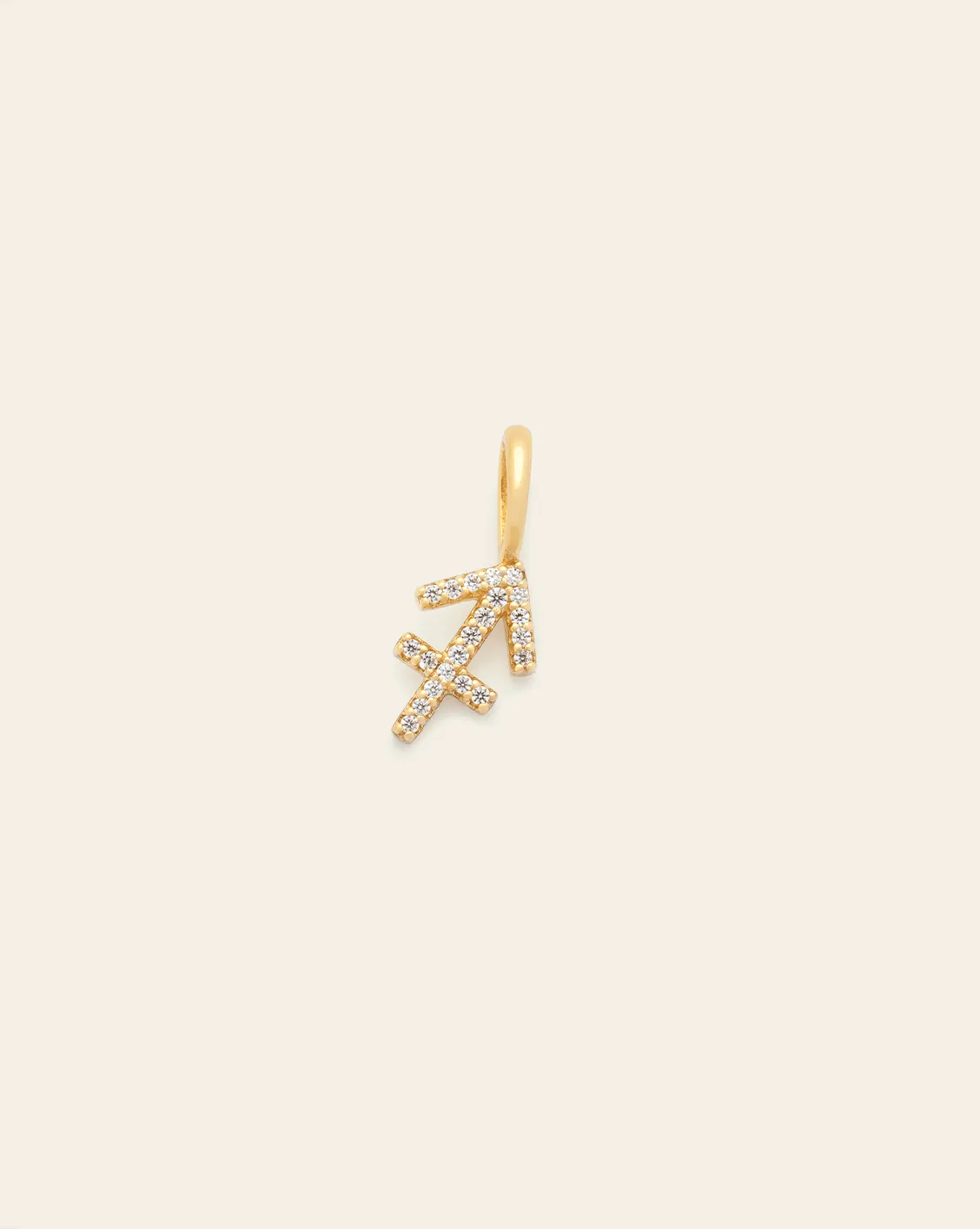 Sagittarius Zodiac Pendant - Gold Vermeil