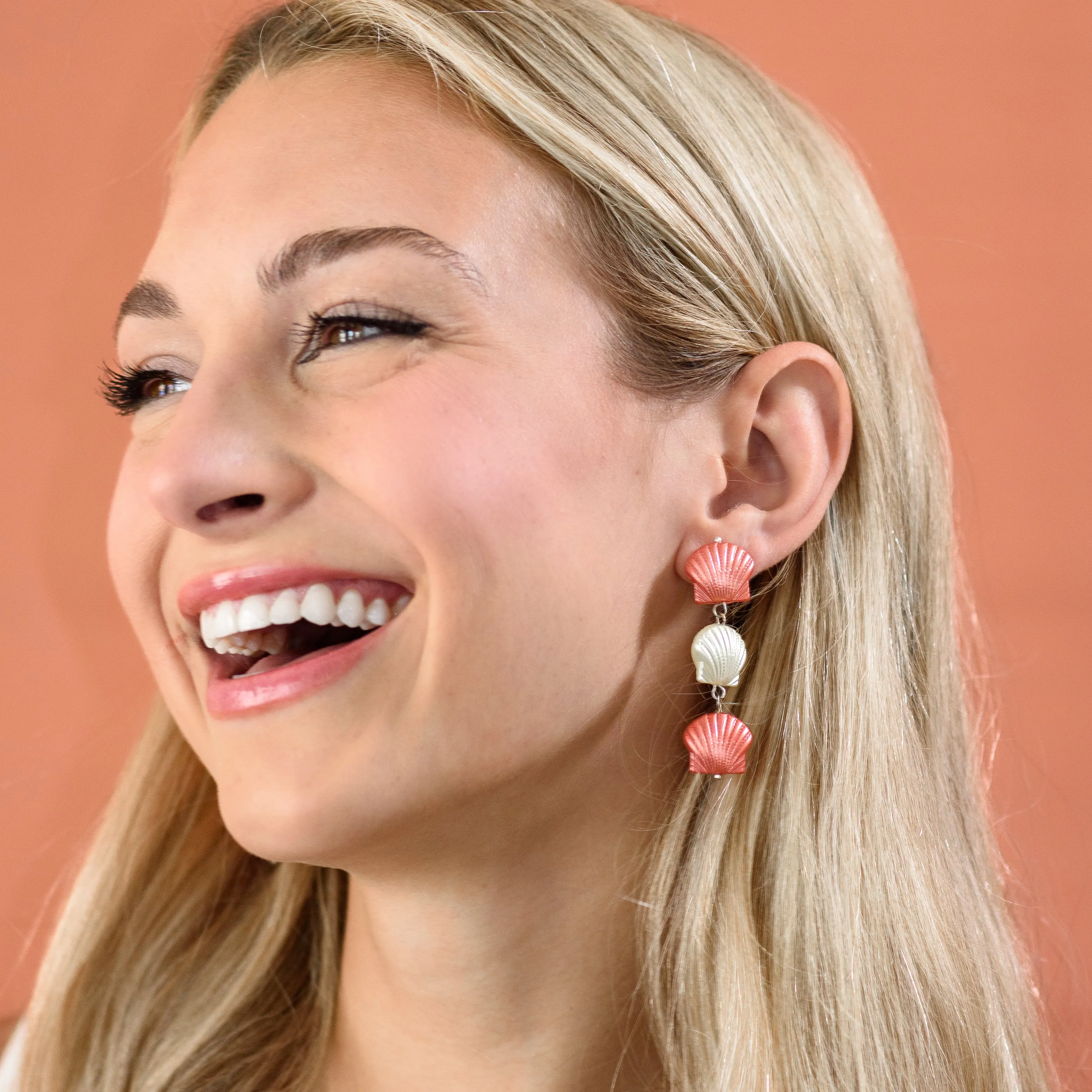 She Sells Seashells Retro Statement Earrings