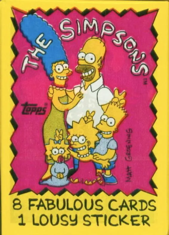 Simpsons Trading Card / Sticker Pack