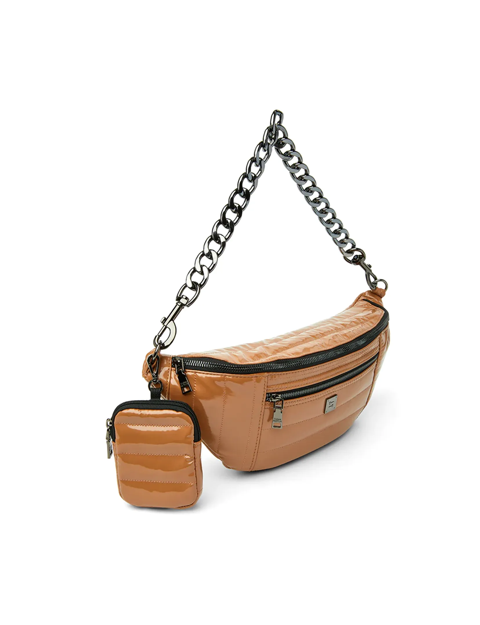 Sister Sling Bag, Dark Nude Patent