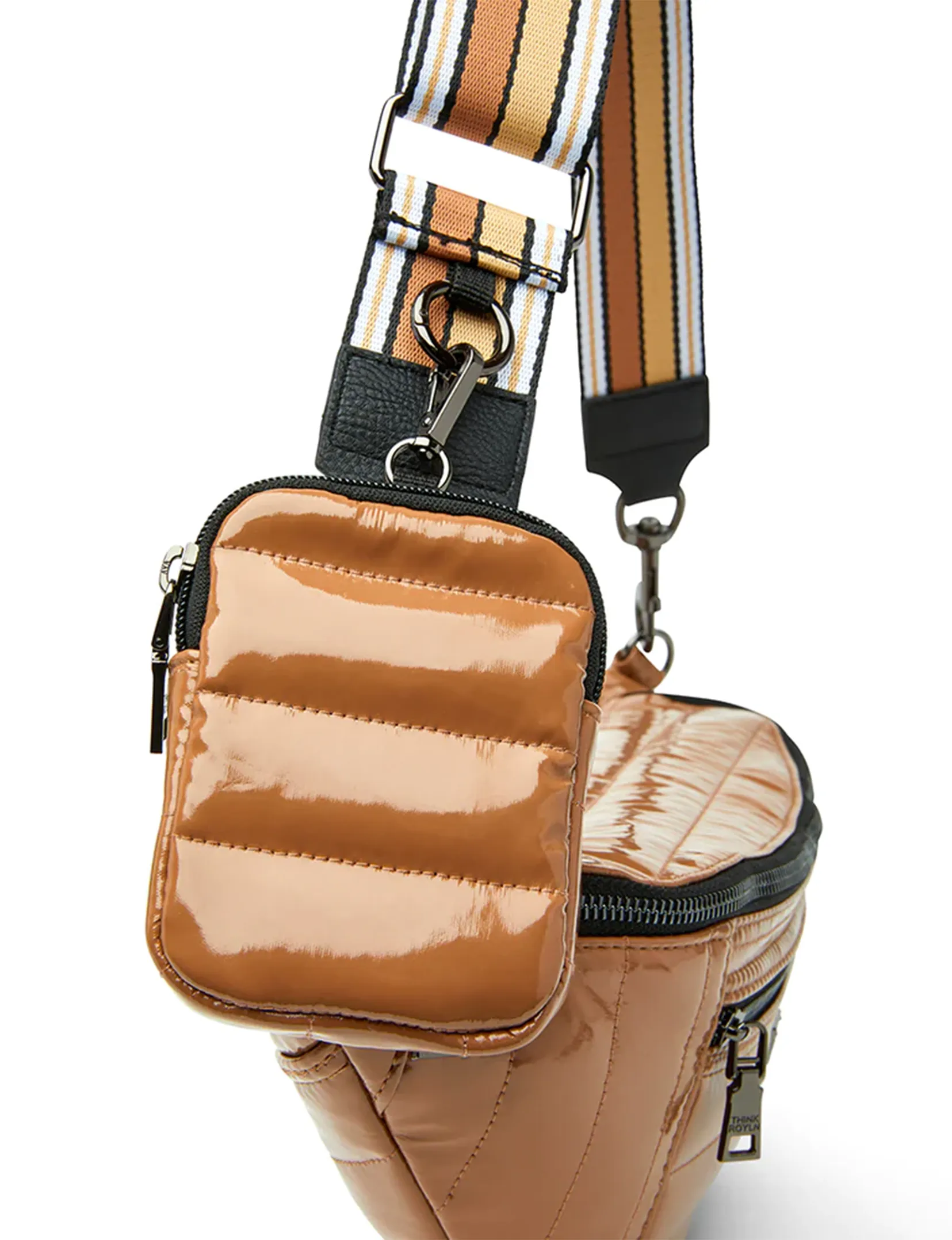 Sister Sling Bag, Dark Nude Patent