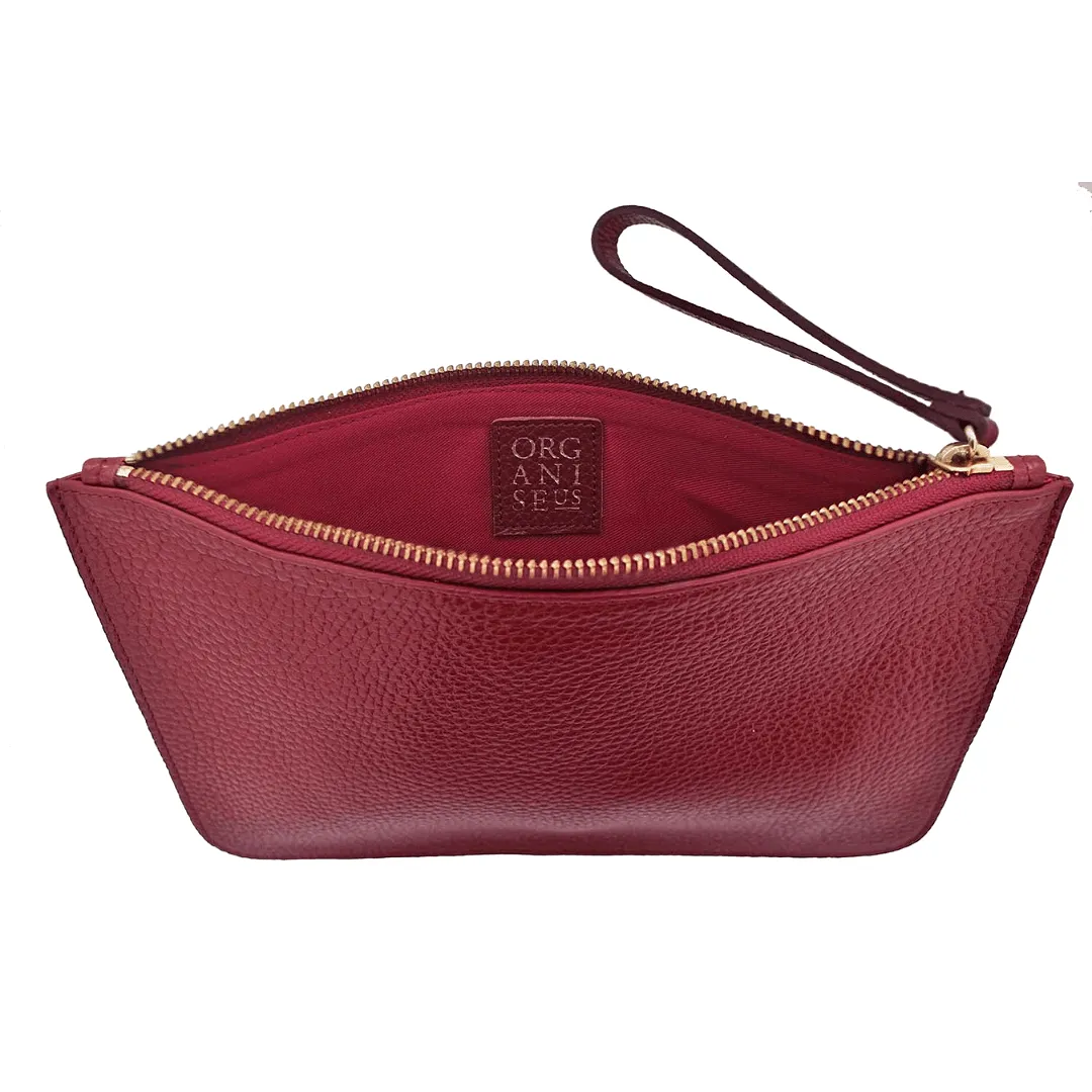 SLOANE POUCH DARK RED