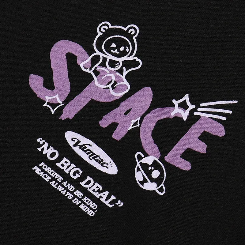 Space Rings  Happy Bear Anime T-Shirt