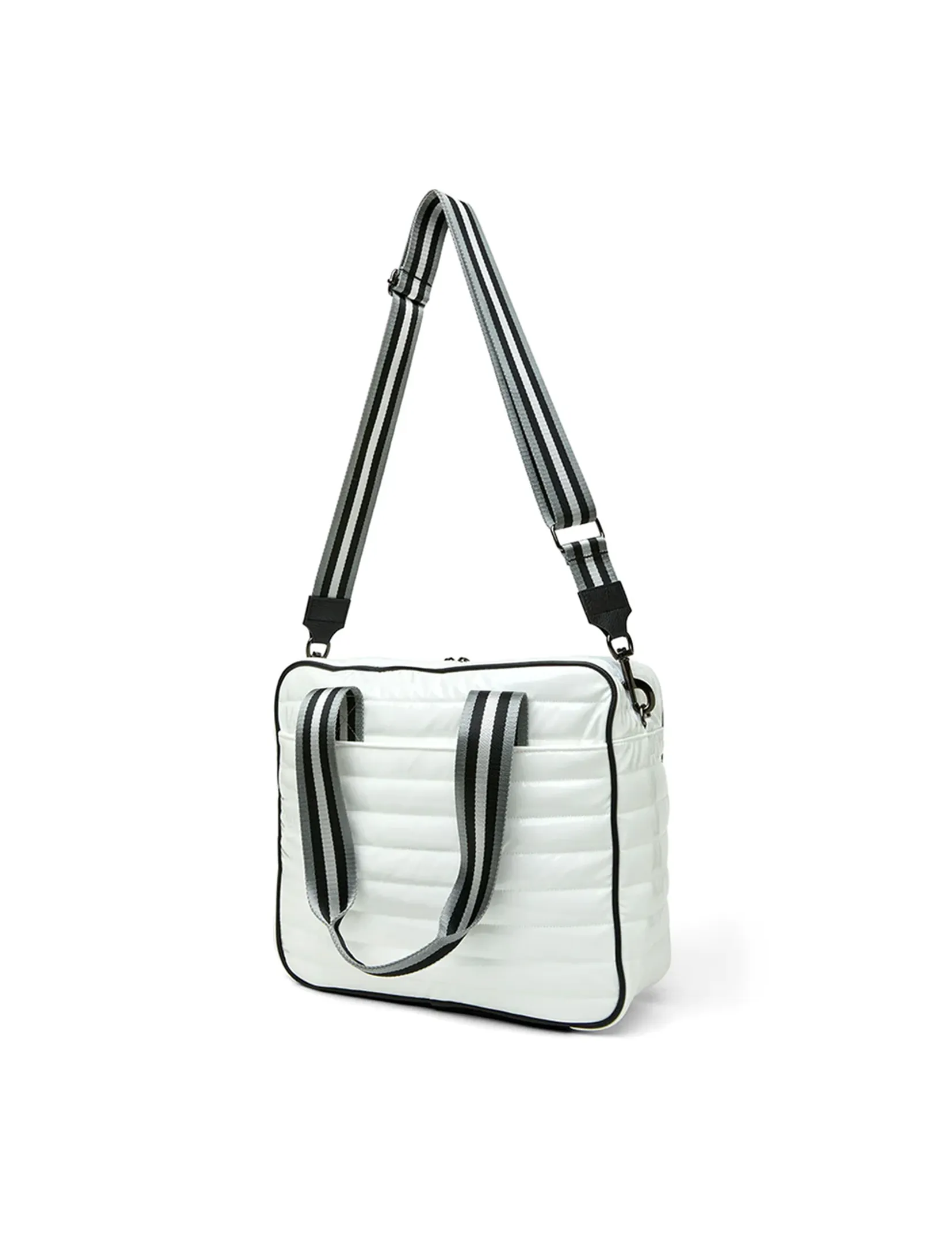 Sporty Spice Pickle Bag, White Patent