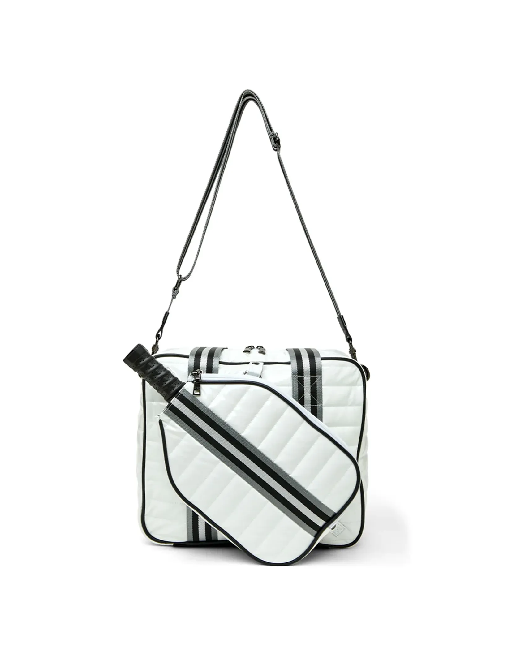 Sporty Spice Pickle Bag, White Patent