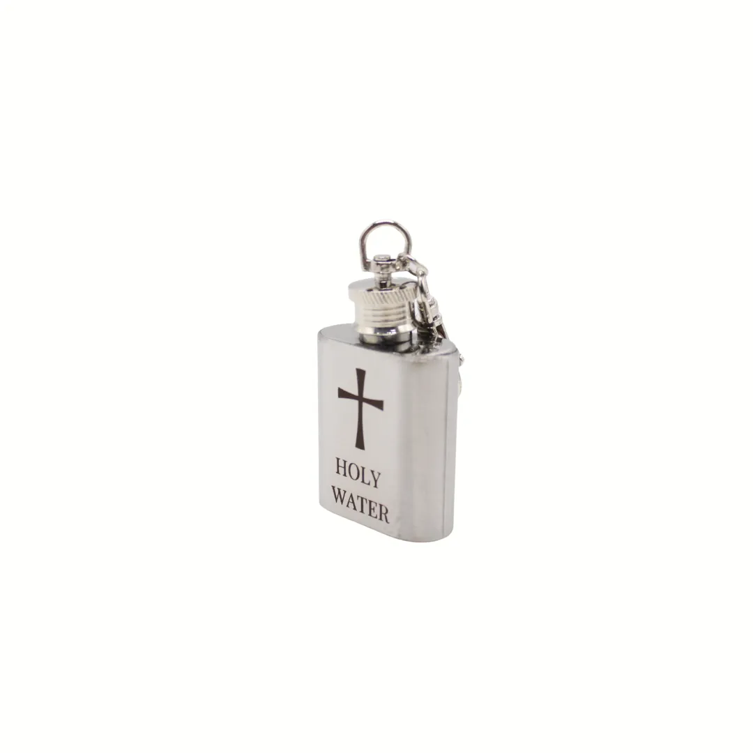 Stainless Steel Holy water Bottle keychain