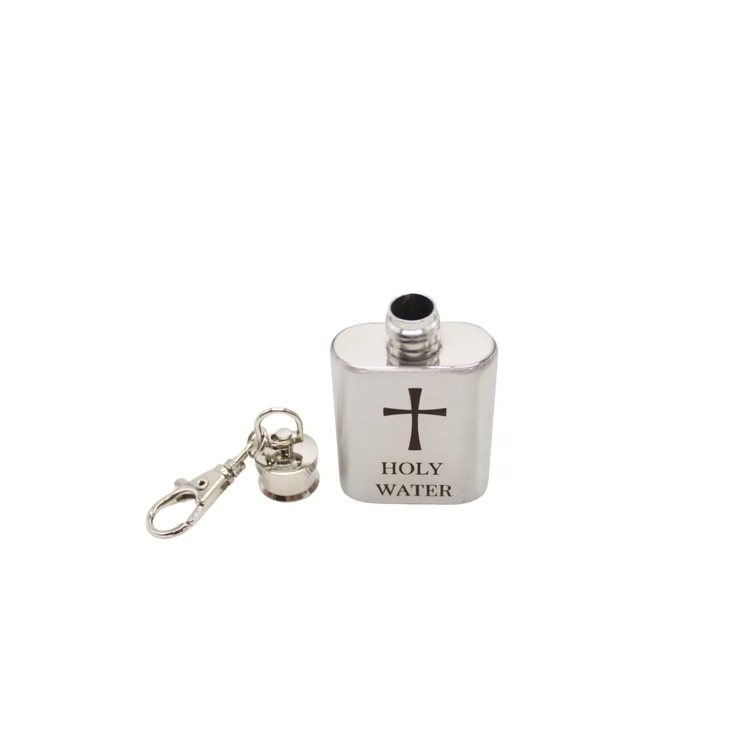 Stainless Steel Holy water Bottle keychain