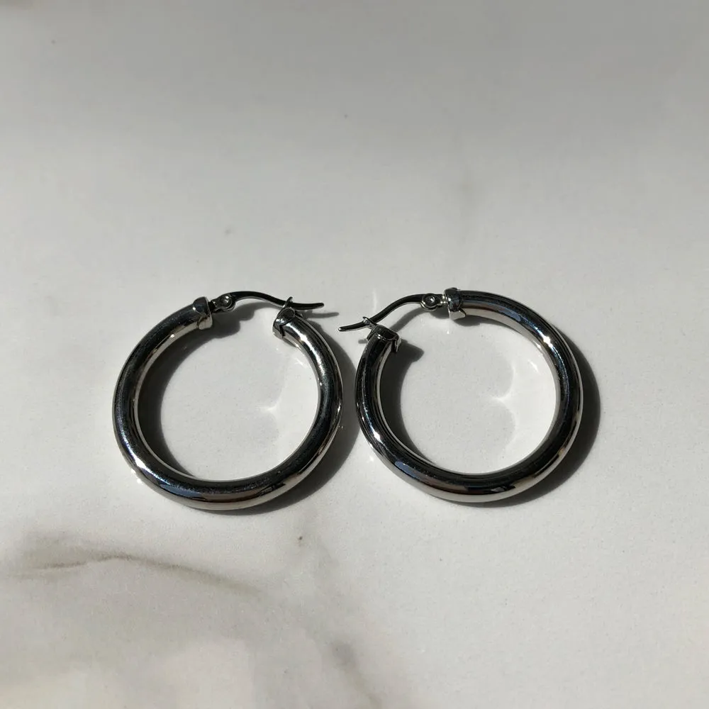 Stainless Steel Hoop Earrings