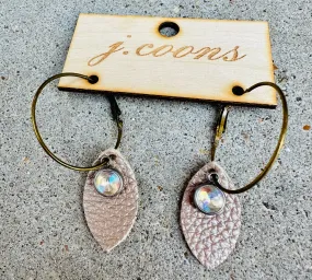 Taupe Dangle Earrings